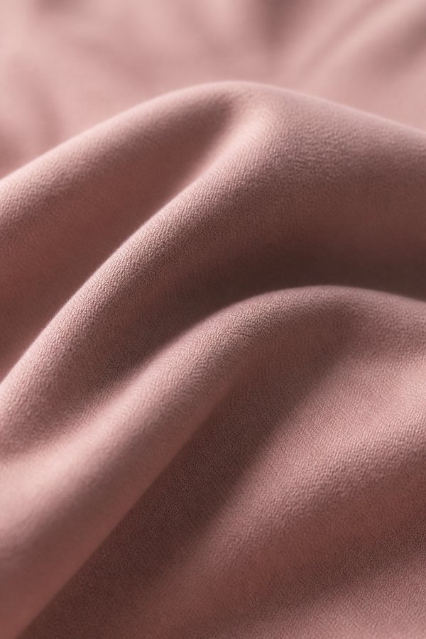 Macro detail of cloud micro-modal jersey in pale sage-grey